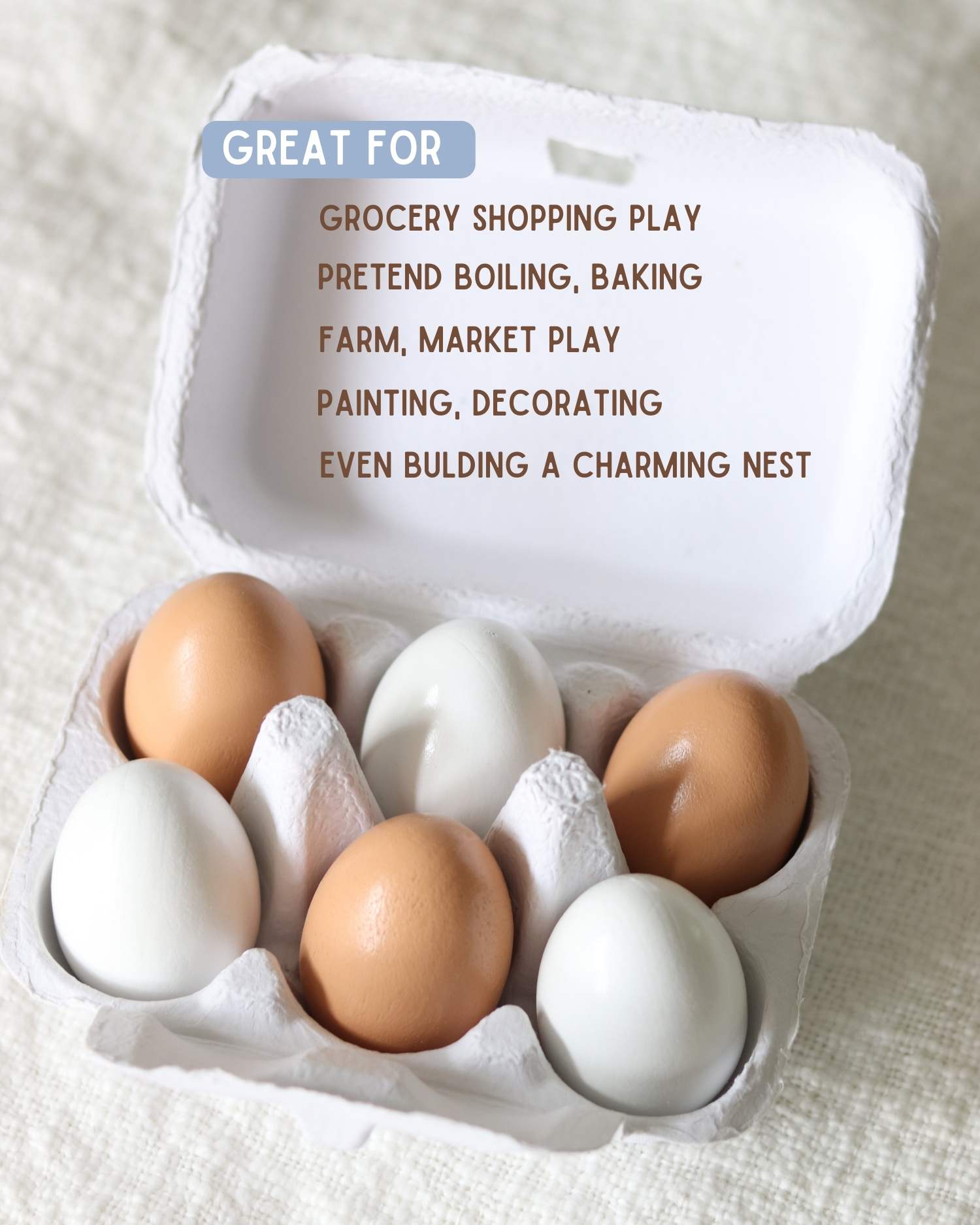 Wooden Eggs Play Set