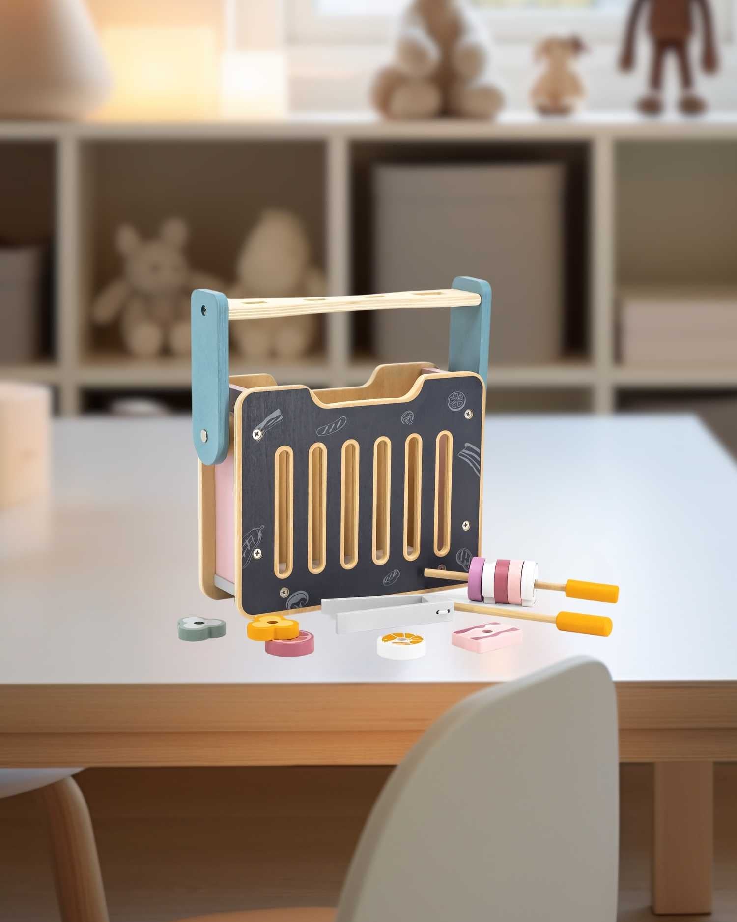 BBQ playset  folded as a storage