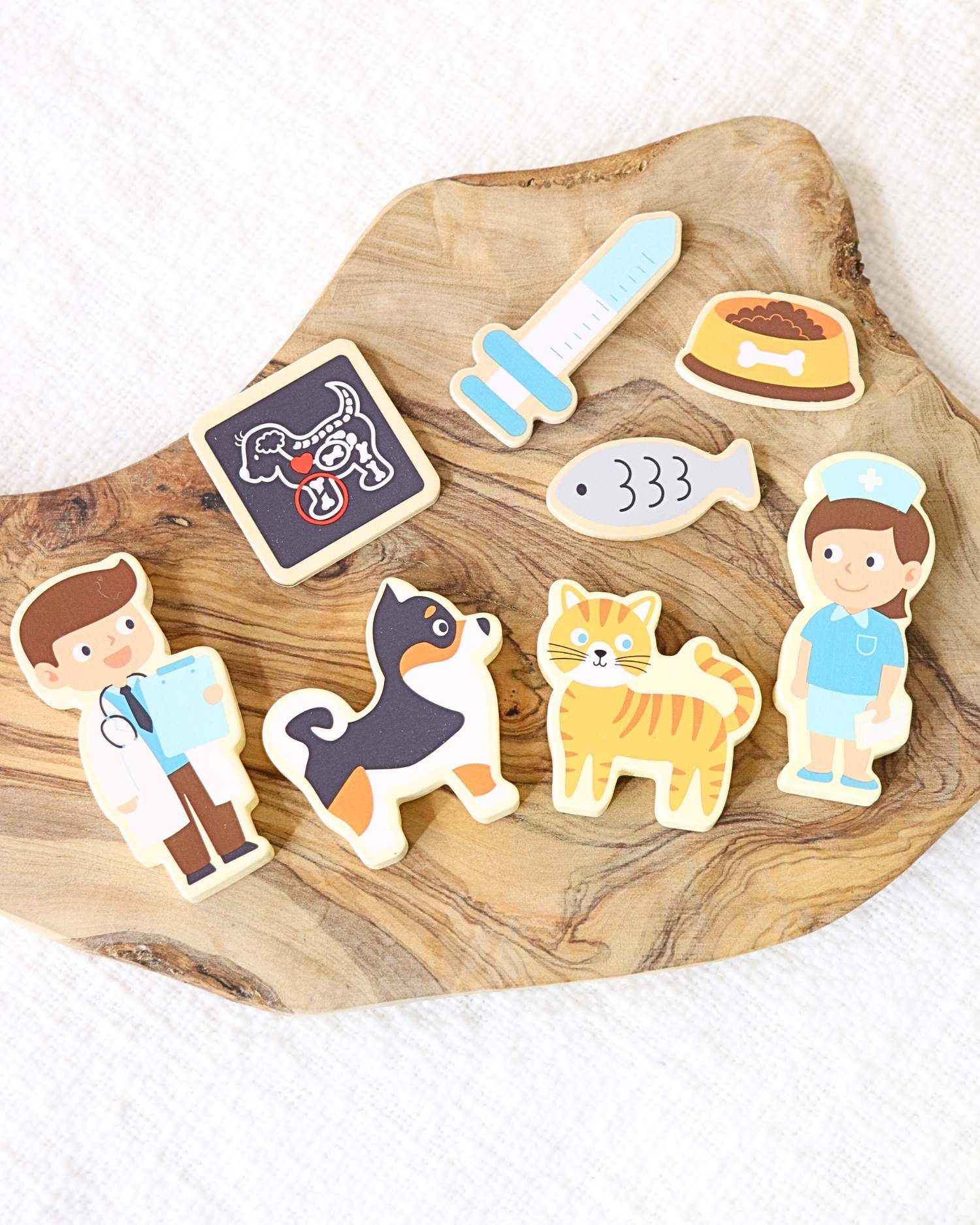 Wooden Vet Play Set - Animal Hospital