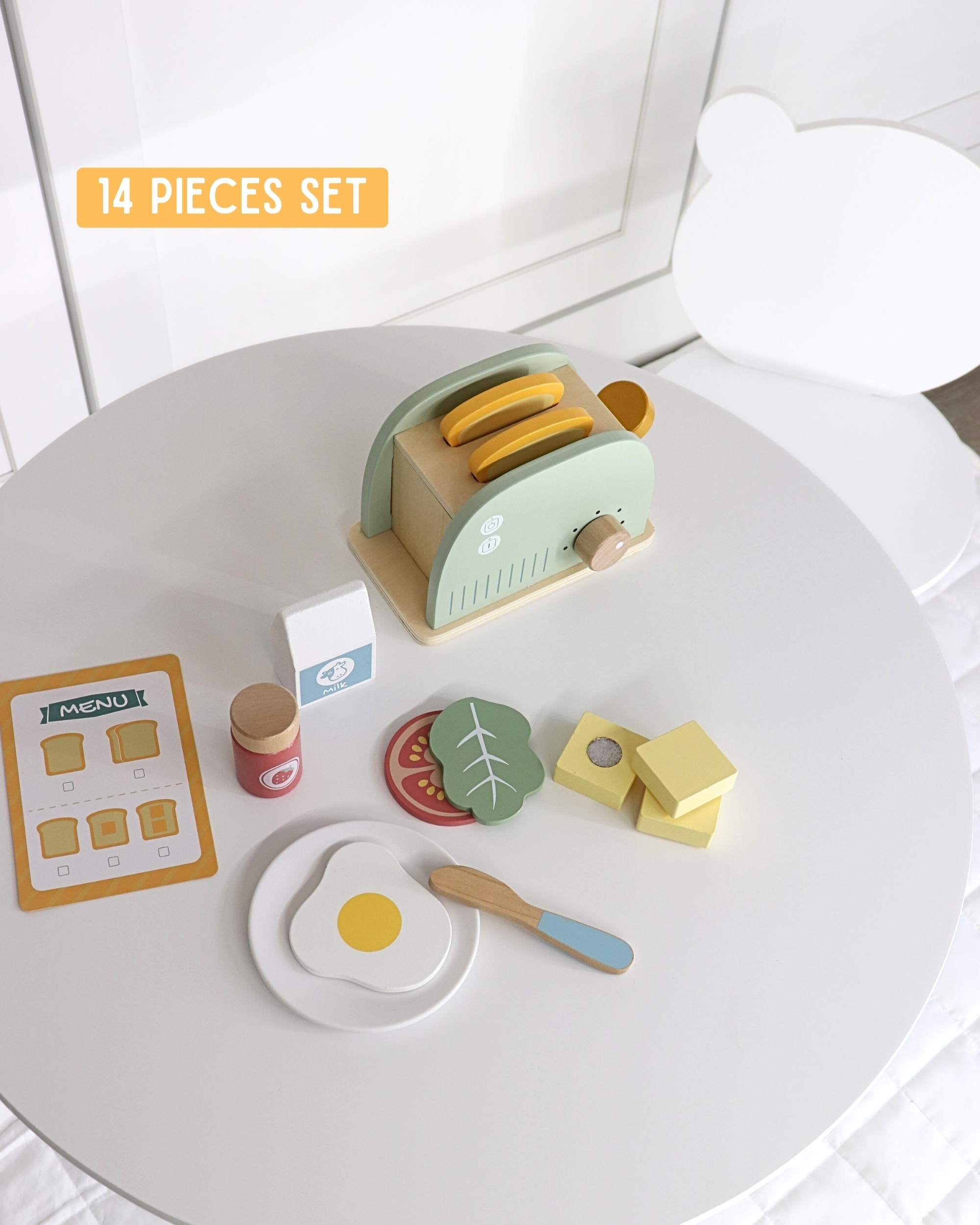 Wooden Toaster Toy Set